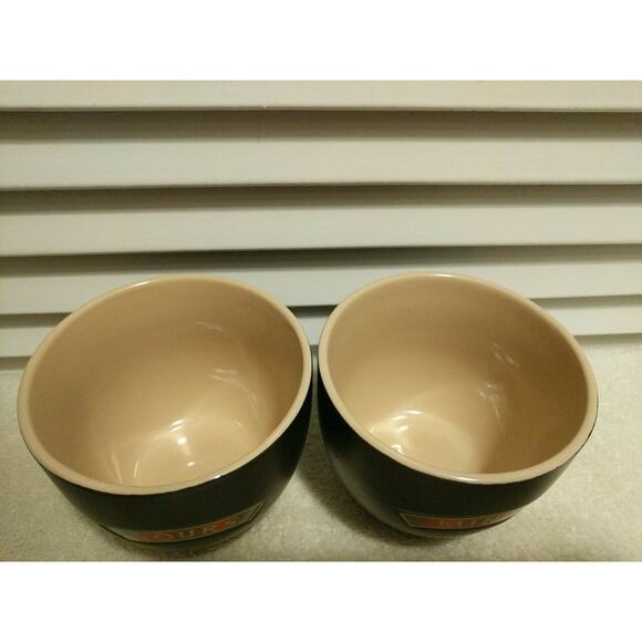 Baileys Irish Cream Yours and Mine Set of 2 Bowls Dessert Cups No Handle Mugs - Picture 2 of 5
